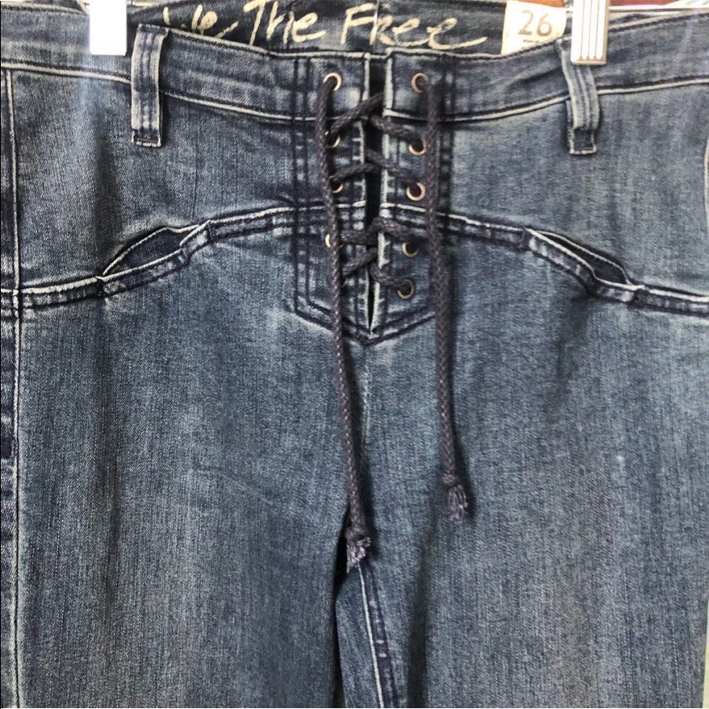 We The Free Tie Front Enclosure Jeans S : 26 - Picture 3 of 9